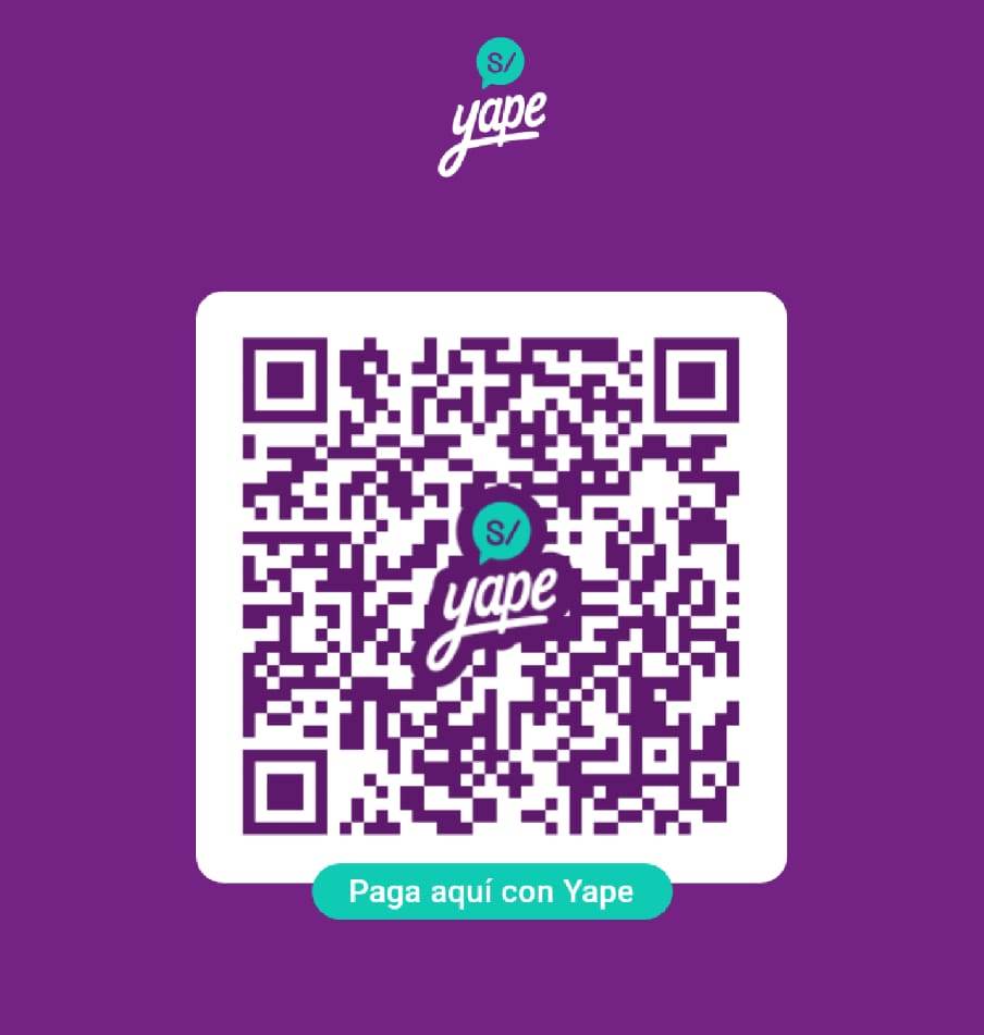 Código QR para pago con Yape - Asesores Inmobiliarios